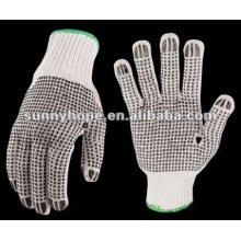 cotton gloves with PVC dotted